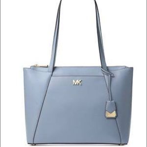 🆕 Michael Kors Maddie Tote Handbag Purse blue
